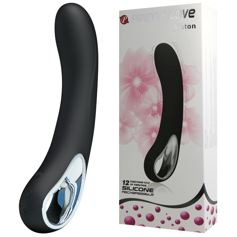 Crni silikonski vibrator sa više vrsta vibracija BI 14412-1